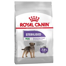 Royal Canin Mini Sterilised - за кастрирани зрели кучета от дребните породи тегло в зряла възраст до 10 кг., над 10 месечна възраст, склонни към напълняване 1 кг.